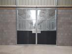Dubbele schuifdeur | Glas | Kruisroeden| Staldeur | 14[MH1], Dieren en Toebehoren, Stalling, 1 paard of pony