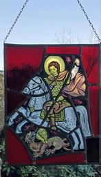 Glas-in-lood, afb. St.Joris, Ophalen