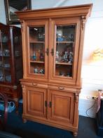 Blank eiken vitrine kast, Huis en Inrichting, Kasten | Buffetkasten, 50 tot 100 cm, Minder dan 100 cm, Ophalen of Verzenden, Zo goed als nieuw