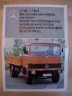 Mercedes LP 709 809 813 913 1013 Brochure 1978 - LP709 LP809, Zo goed als nieuw, Ophalen, Mercedes-Benz, Mercedes