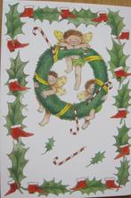 voor het kind - krans met engelen - 2001 - nieuw, Verzamelen, Ansichtkaarten | Themakaarten, Verzenden, 1980 tot heden, Ongelopen