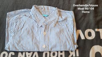 Overhemdje/blouse Maat 104 beschikbaar voor biedingen