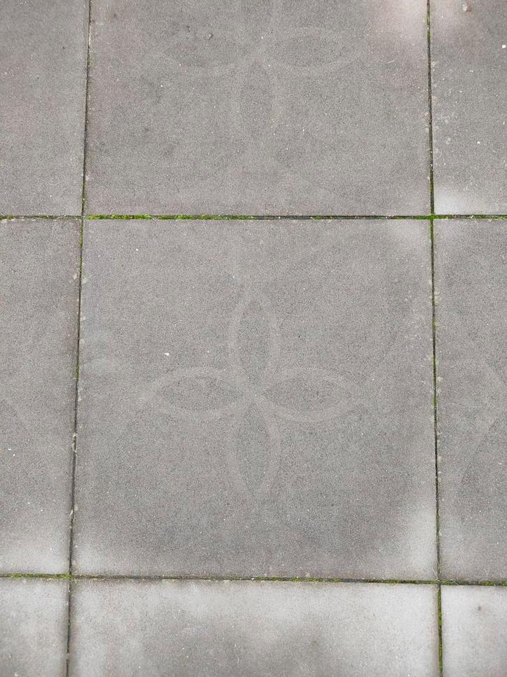 Tuintegels grijs 60x60 met motief - 30m2, Tuin en Terras, Tegels en Klinkers, Terrastegels, Beton, Ophalen of Verzenden