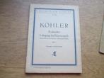 KÖHLER- PRAKTISCHER LEHRGNG DES KLAVIERSPIELS - PIANO CURSUS, Muziek en Instrumenten, Gebruikt, Klassiek, Ophalen of Verzenden