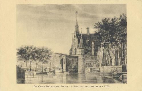 Rotterdam - De Oude Delftsche Poort [KRST005-7114, Verzamelen, Ansichtkaarten | Nederland, Ongelopen, Zuid-Holland, 1920 tot 1940