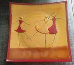 Fruitmand Glas Ballerina. Kleuren : geel rood Oranje, Ophalen of Verzenden, Zo goed als nieuw