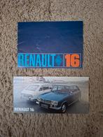 2x autofolder Renault 16, Boeken, Verzenden, Zo goed als nieuw, Renault