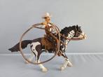 Schleich 70303 Cowboy met lasso op een Pinto (6), Ophalen of Verzenden, Zo goed als nieuw, Paard, Beeldje of Figuurtje