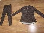 Mi Piace travel zwart mocca broek en blouse maat XL, Mi Piace, Ophalen of Verzenden, Gedragen