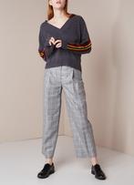 sandro wide leg trousers broek | 36, Kleding | Dames, Maat 38/40 (M), Verzenden, Zo goed als nieuw, Grijs