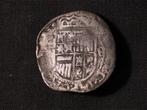 Stuiver Kampen zonder jaar Spaans wapenschild 1500. 1858, Vóór koninkrijk, Zilver, Losse munt, Overige waardes