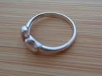 zilveren fantasie ring [219], Verzenden, Zo goed als nieuw, 17 tot 18, Dame