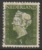 Nederland 1947 474 Wilhelmina 5c, Gest, Postzegels en Munten, Ophalen of Verzenden, Na 1940, Gestempeld