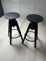 2x - IKEA Daldfred barkrukken - Hoogte verstelbaar, Ophalen, 60 tot 90 cm, Zo goed als nieuw, In hoogte verstelbaar