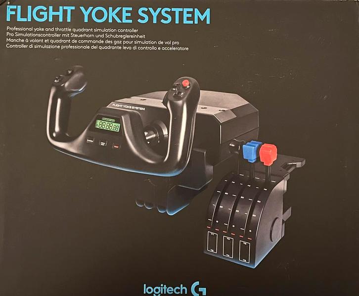 Stuur logitech voor flightsimulator, Spelcomputers en Games, Spelcomputers | Overige Accessoires, Zo goed als nieuw, Ophalen of Verzenden