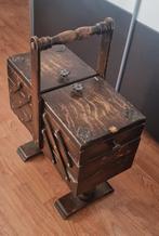 Antieke Naaidoos met Gebruikerssporen, Ophalen of Verzenden