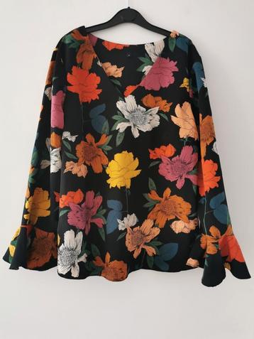 Blouse met bloemenprint mt. L beschikbaar voor biedingen