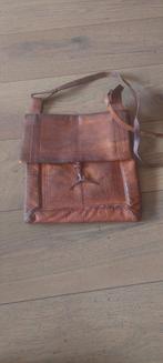 Vintage leren marokkaanse tas, Ophalen of Verzenden, Zo goed als nieuw, Bruin, Schoudertasje