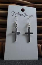 Oorbellen kruis, christelijk (glad), Overige materialen, Hangers, Nieuw, Ophalen of Verzenden