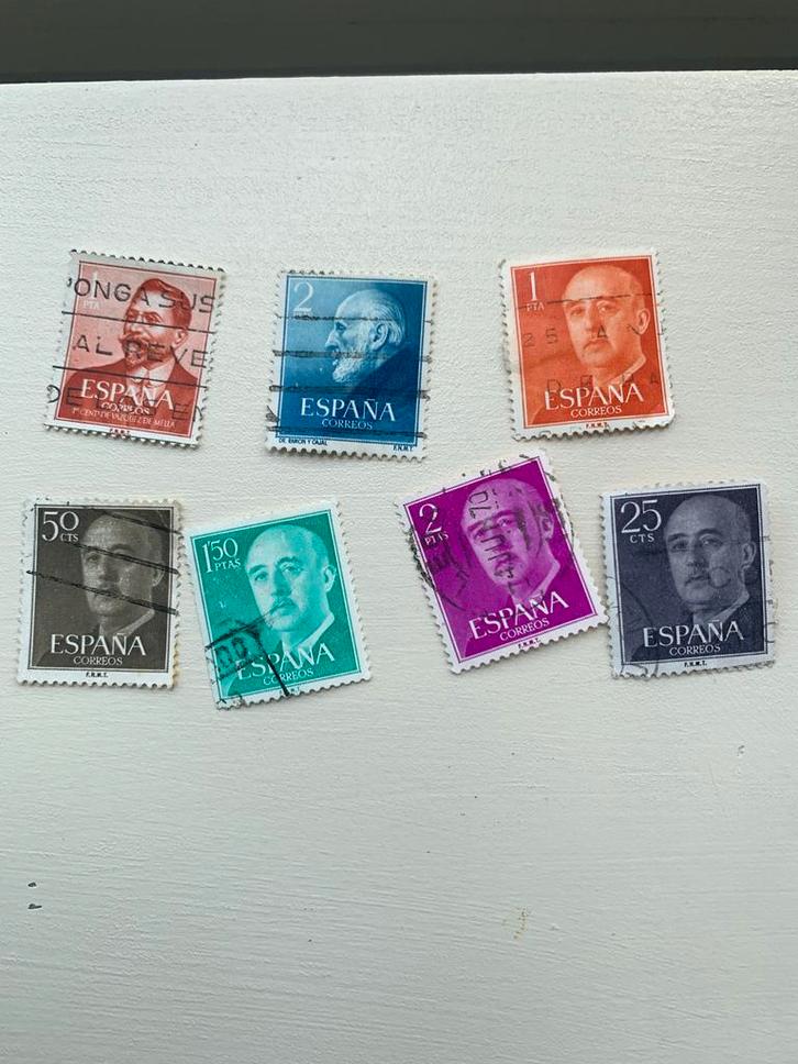 Spaanse Postzegels - Franco - Collectie van 7, Postzegels en Munten, Postzegels | Europa | Spanje, Ophalen of Verzenden