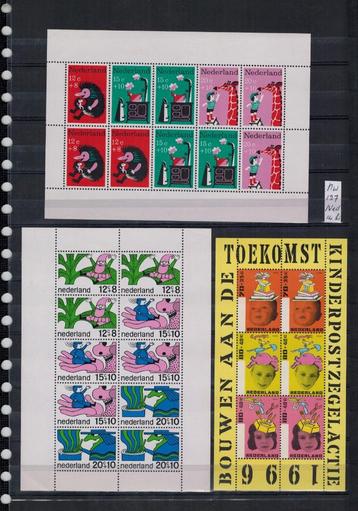 Nw-127 Nederland – 14 vel Kinderpostzegels-pf, gratis porto