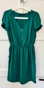 Zara donkergroene zomerjurk, Kleding | Dames, Jurken, Zara, Ophalen of Verzenden, Zo goed als nieuw, Maat 34 (XS) of kleiner