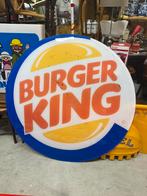 Burger King lichtbak plaat, origineel rond logo, Ophalen, Reclamebord, Gebruikt, /