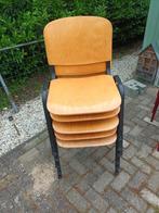 stoelen, Huis en Inrichting, Stoelen, Vijf, Zes of meer stoelen, Metaal, Gebruikt, Zwart