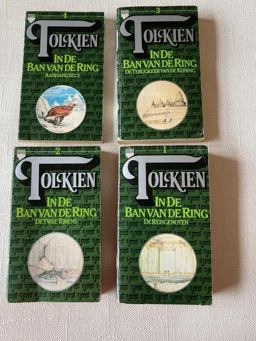In de baan van de ring 4 dln. met landkaart J.R.R. Tolkien, Boeken, Overige Boeken, Zo goed als nieuw, Ophalen of Verzenden