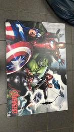 Avengers poster op plaat, Ophalen, Gebruikt, Deurposter of groter, Rechthoekig Liggend