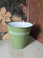 Reseda groen emaille aardappelen emmer, Antiek en Kunst, Antiek | Emaille, Ophalen of Verzenden