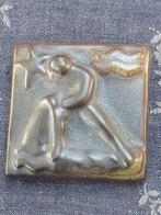 dikke keramiek tegel Waterman vintage., Antiek en Kunst, Antiek | Wandborden en Tegels, Ophalen