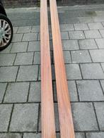 4 IROKO mooie hardhouten planken kwaliteit hout lang 360 cm, Doe-het-zelf en Verbouw, Hout en Planken, Ophalen, Gebruikt, Minder dan 25 mm