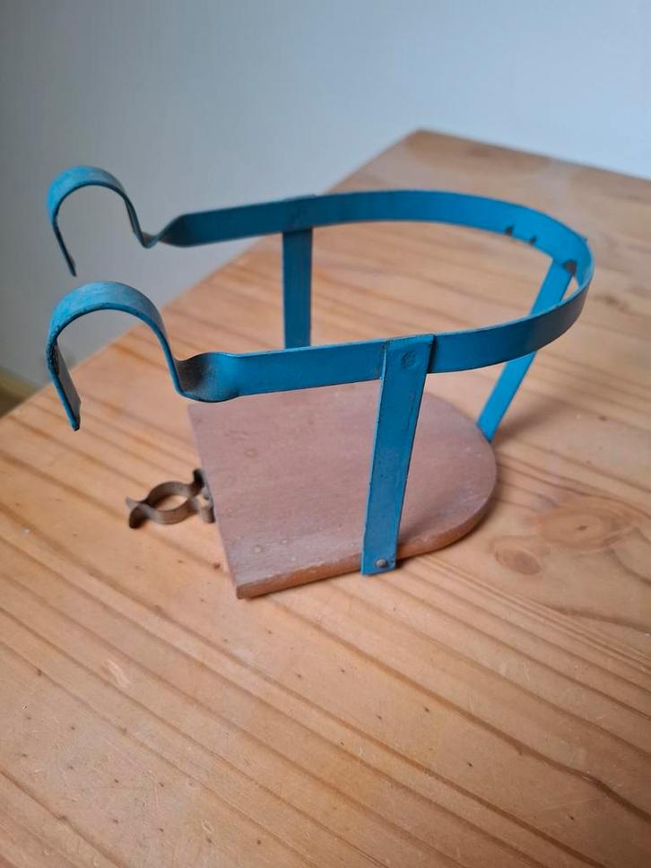 Antiek Poppen Fietszitje, Tuin en Terras, Bloempotten, Gebruikt, Metaal, Minder dan 40 cm, Minder dan 25 cm, Overige vormen, Ophalen