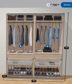 IKEA PAX kledingkast met schuifdueren, Bezorg-/montageoptie, Huis en Inrichting, Gebruikt, 200 cm of meer, Eikenhout, 200 cm of meer