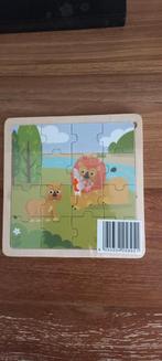 Houten Puzzel Leeuw en Welp, 2 tot 4 jaar, 10 tot 50 stukjes, Ophalen of Verzenden, Zo goed als nieuw