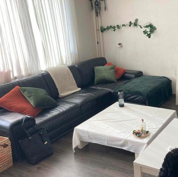 Leren Bank / loungebank 290x185x80cm beschikbaar voor biedingen