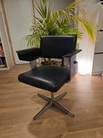 Ahrend de Cirkel, Friso Kramer, vintage bureaustoel, 1968, Huis en Inrichting, Stoelen, Ophalen, Gebruikt, Zwart, Metaal
