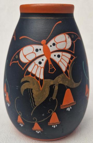 Antheunis Gouda plateel Art Nouveau dec. Vlinders & Klokjes  beschikbaar voor biedingen
