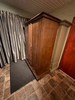 Oude antieke kast, brokante kast, kledingkast, Ophalen, 100 tot 150 cm, Met klep(pen), Zo goed als nieuw