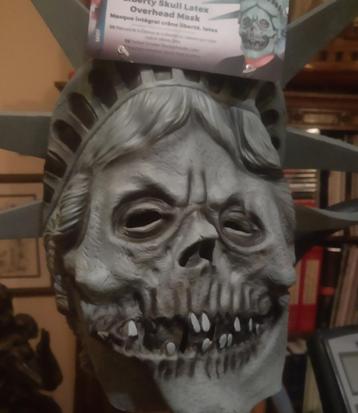 Nieuw Halloween Latex vrijheidsbeeld schedel masker beschikbaar voor biedingen