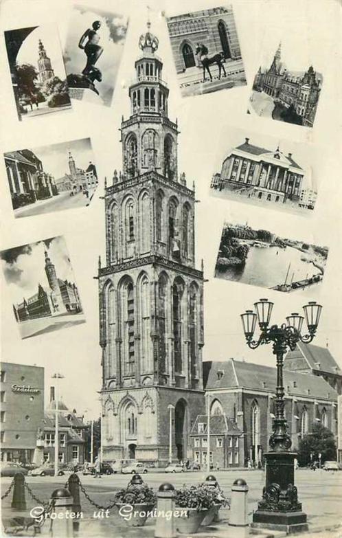 (300-128-045) Groningen Groeten uit, Verzamelen, Ansichtkaarten | Nederland, Groningen, Verzenden