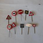 Speldje auto verkeer DAF SAAB SHELL Citroen verkeersbord SET, Verzamelen, Speldjes, Pins en Buttons, Ophalen of Verzenden, Gebruikt