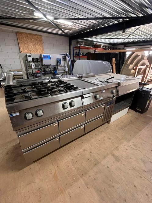 Horeca keuken compleet, Huis en Inrichting, Keuken | Complete keukens, Gebruikt, Wit, Staal of Rvs, Ophalen