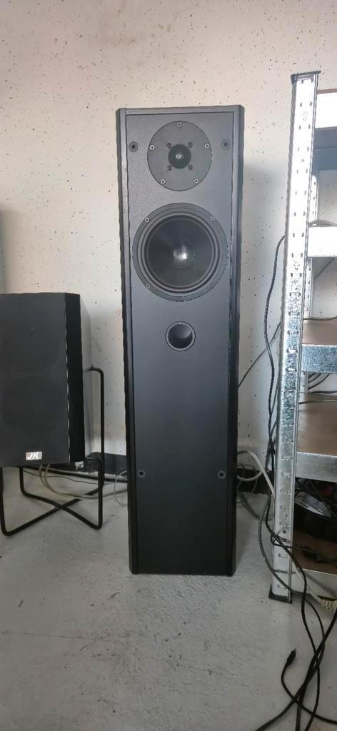 Vintage Dali 350 2 weg zuilluidsprekers zwart, Audio, Tv en Foto, Luidsprekers, Zo goed als nieuw, Front, Rear of Stereo speakers