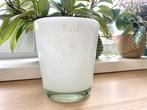 Witte DutZ vaas , bloempot glas, Wit, Ophalen of Verzenden, Minder dan 50 cm, Glas