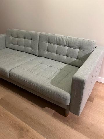 Mooie Ikea Landskrona 3 zitsbank Gunnared lichtgroen/hout - afbeelding 3