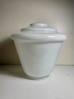 Glazen melkglas lampenkap plafondlamp hoogte 25 cm, Huis en Inrichting, Ophalen of Verzenden, Zo goed als nieuw