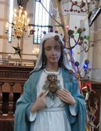Mariabeeld Maria heilig hart 60cm hoog! Gerestaureerd Miekje, Antiek en Kunst, Antiek | Religie, Ophalen