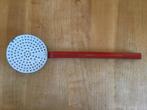 Emaille schuimspaan - rood met wit, Antiek en Kunst, Antiek | Keukenbenodigdheden, Ophalen of Verzenden
